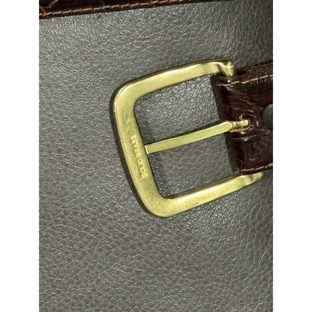 Genuine Brown Alligator Belt by Kinnamon Lakeland, Florida Hand Crafted In USA‎